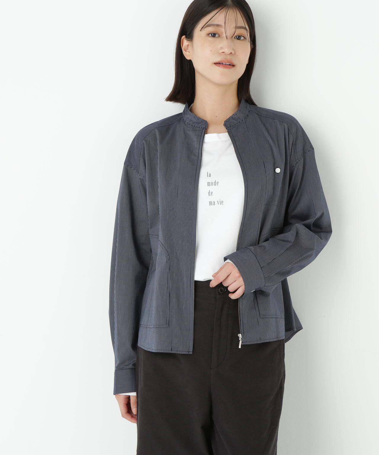 human woman スライバーブルゾン ネイビー アウター ジャケット 楽天市場】【SALE／30%OFF】スライバーコート human woman