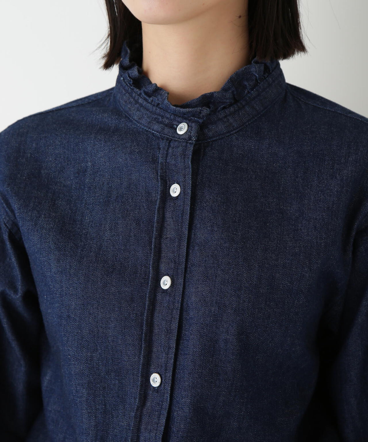 【Ｈｅａｌｔｈｙ　Ｄｅｎｉｍコラボ】デニムボウタイブラウス