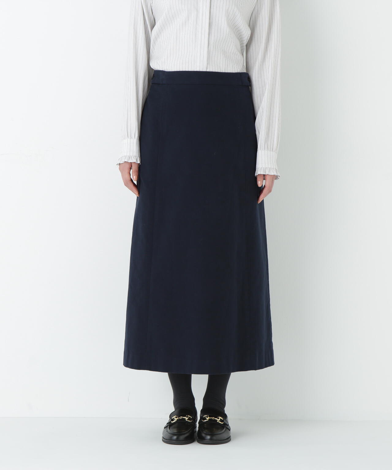 ライトモールスキンAラインスカート | human woman（ヒューマン