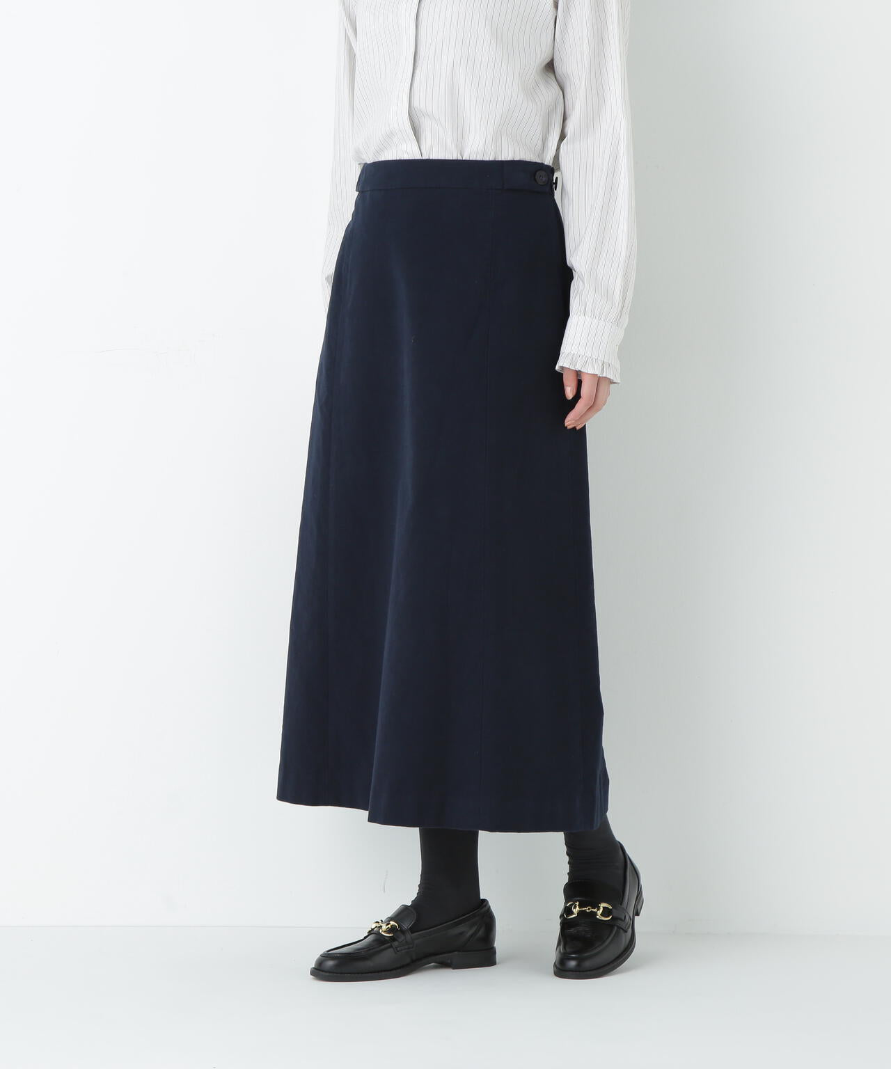 ライトモールスキンAラインスカート | human woman（ヒューマン