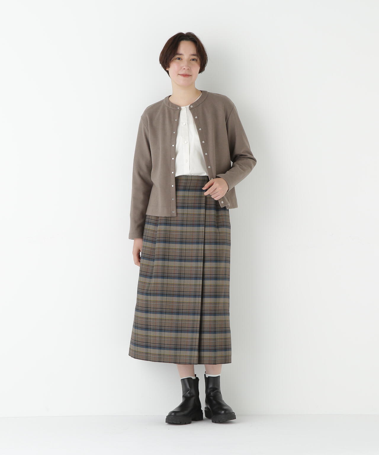 【み〜ちゃん（╹◡╹）】バーバリーロンドン　ストレッチロングスカート S~L】ロングフレアスカート【セットアップ着用可】【時短