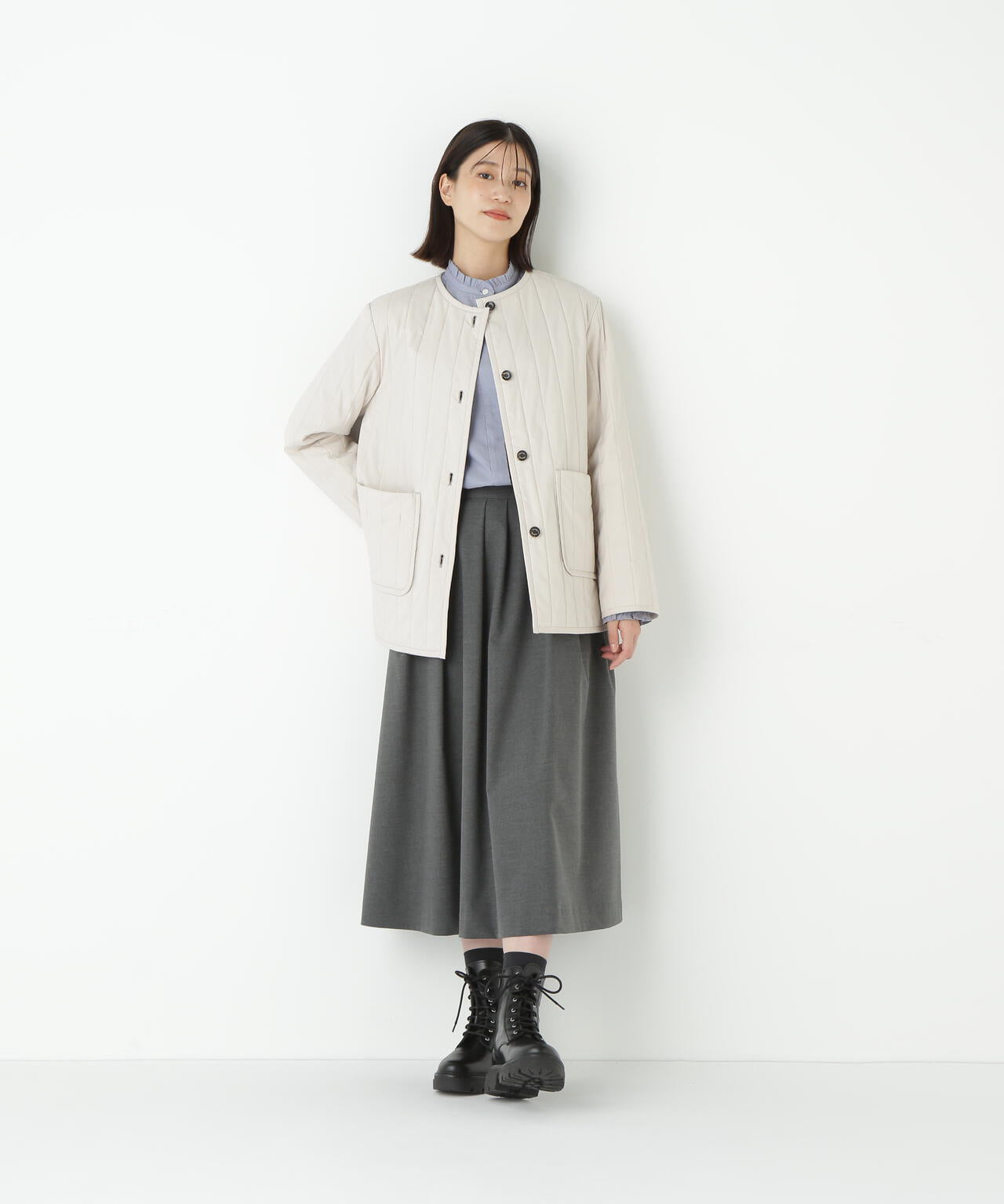 ランダムタックフレアースカート | human woman（ヒューマンウーマン