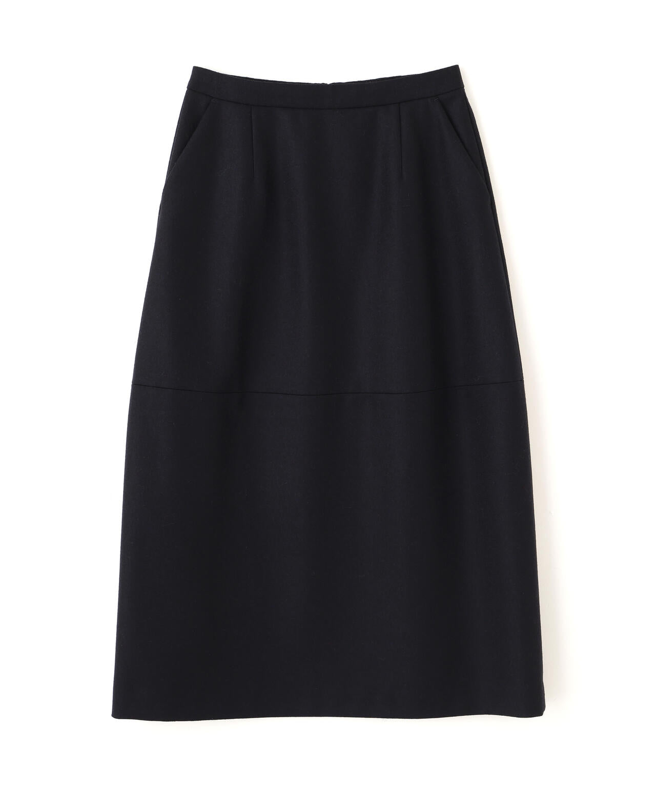 ドゥロワー ☆ サキソニー　ウールスカート34美品 ドゥロワー Drawer サキソニーストライプフレアスカート ロング