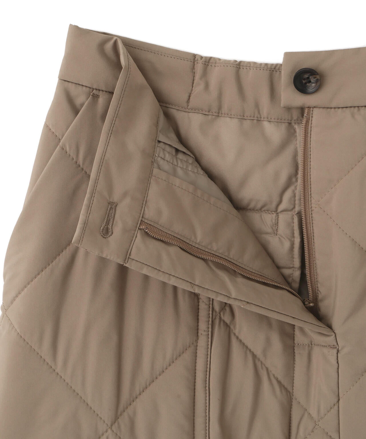 キルティングベイカーＡラインスカート