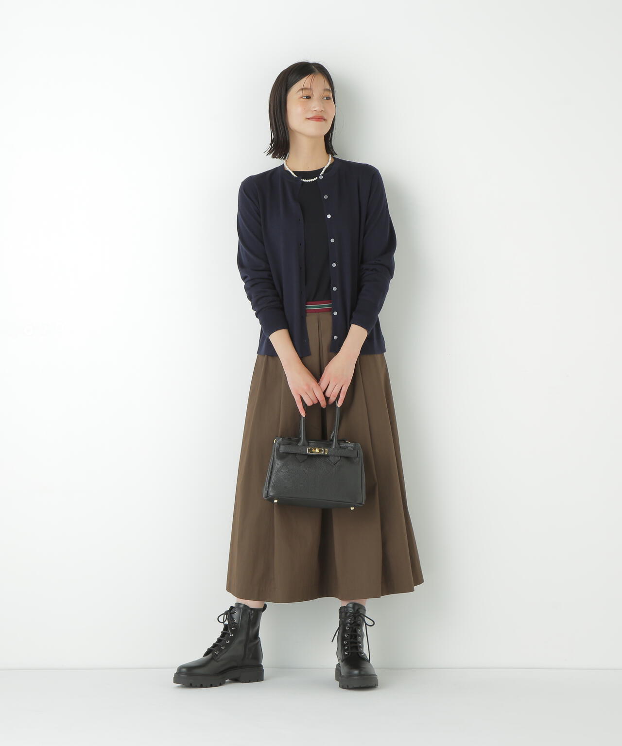 コットンナイロンツイルスカート