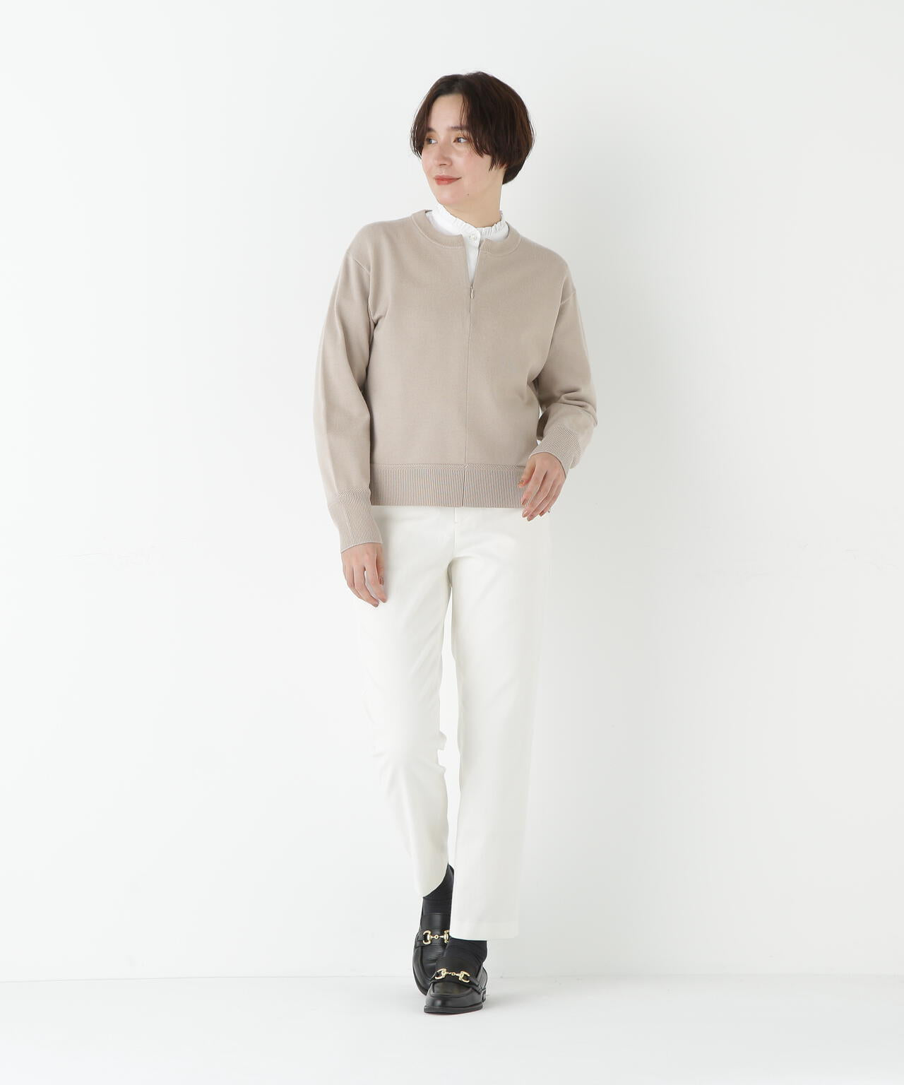 ピケスエードスリムストレートパンツ | human woman（ヒューマン