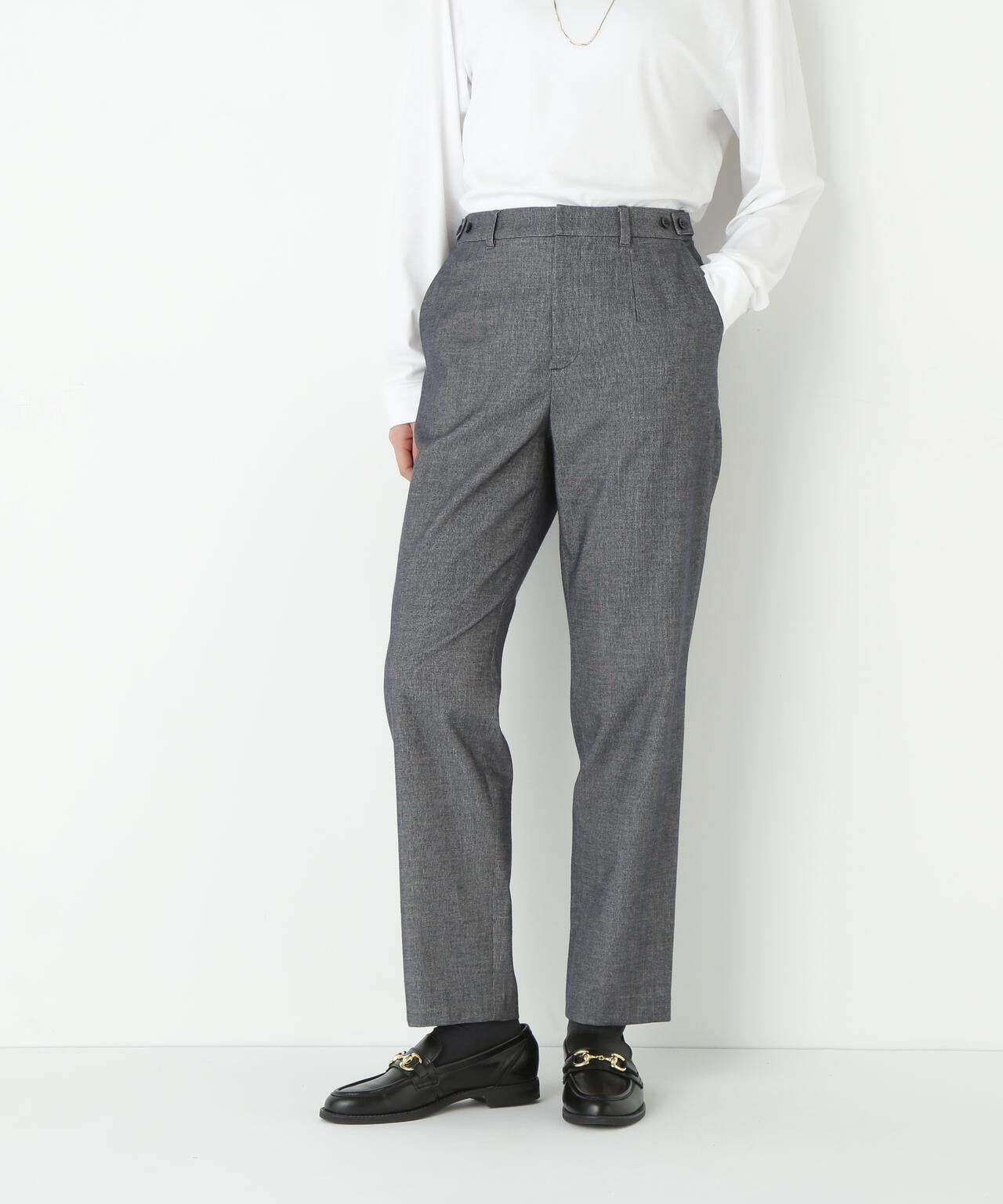 H ビューティアンドユース　スエード パンツ Lサイズ　未使用 UNUSED＞スエード パンツ