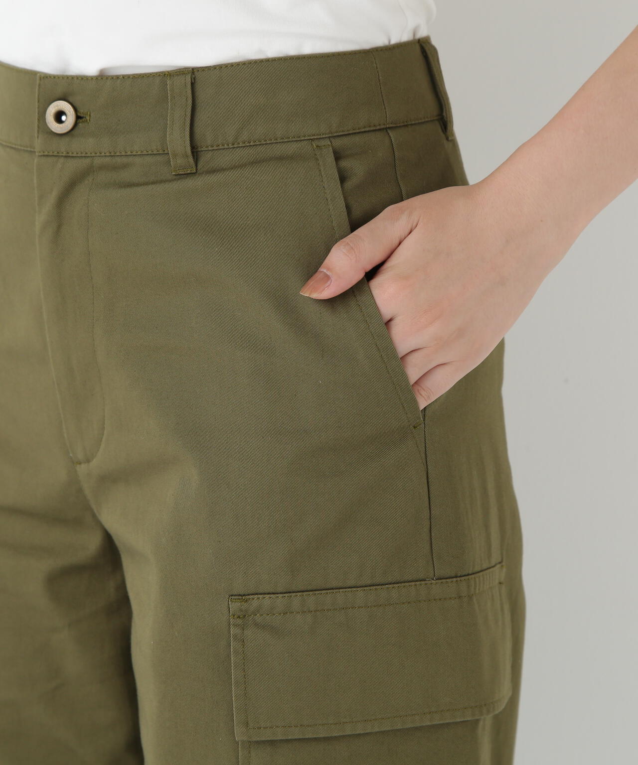 オーガニックコットンチノクロスカーゴパンツ