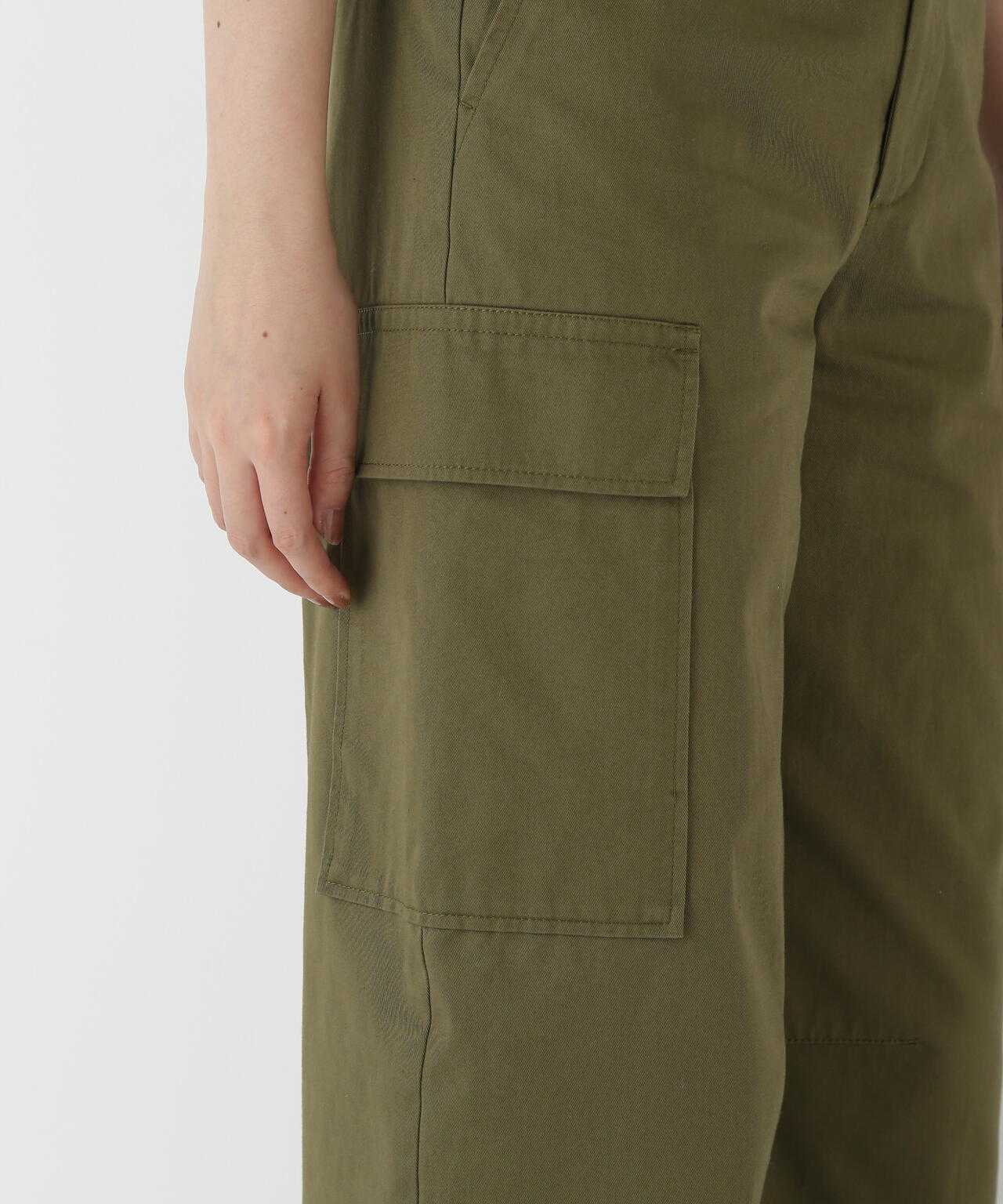 Tangent オリーヴグリーン　パンツ 2サイズ LENO DOUBLE BELTED GURKHA SHORT TROUSERS BEIGE