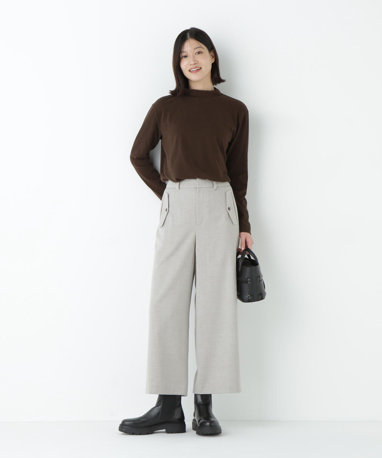 ≪マルチサイズ展開≫TOPツイルガウチョパンツ | human woman