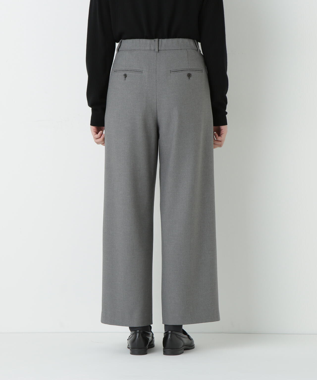 ≪ウォーム素材≫裏起毛セミワイドパンツ