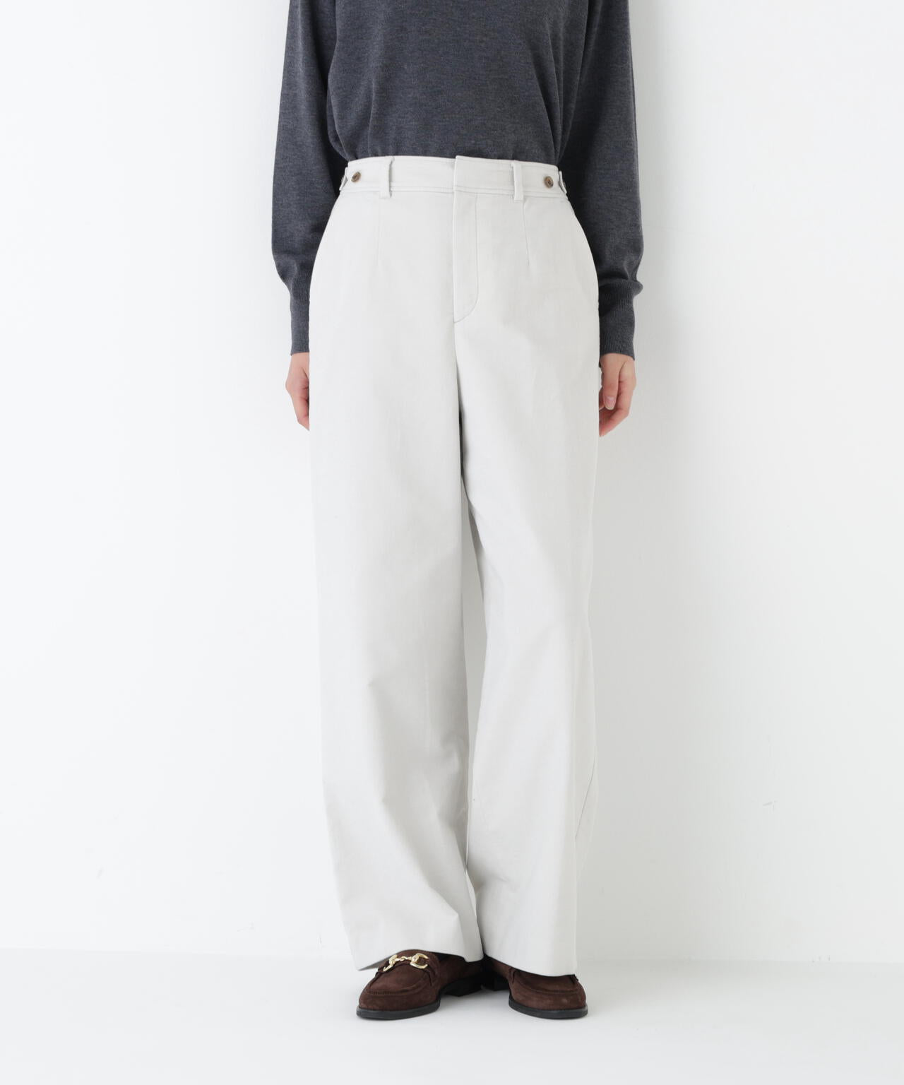 ≪マルチサイズ / 洗える≫ストレッチエアリードットコードパンツ