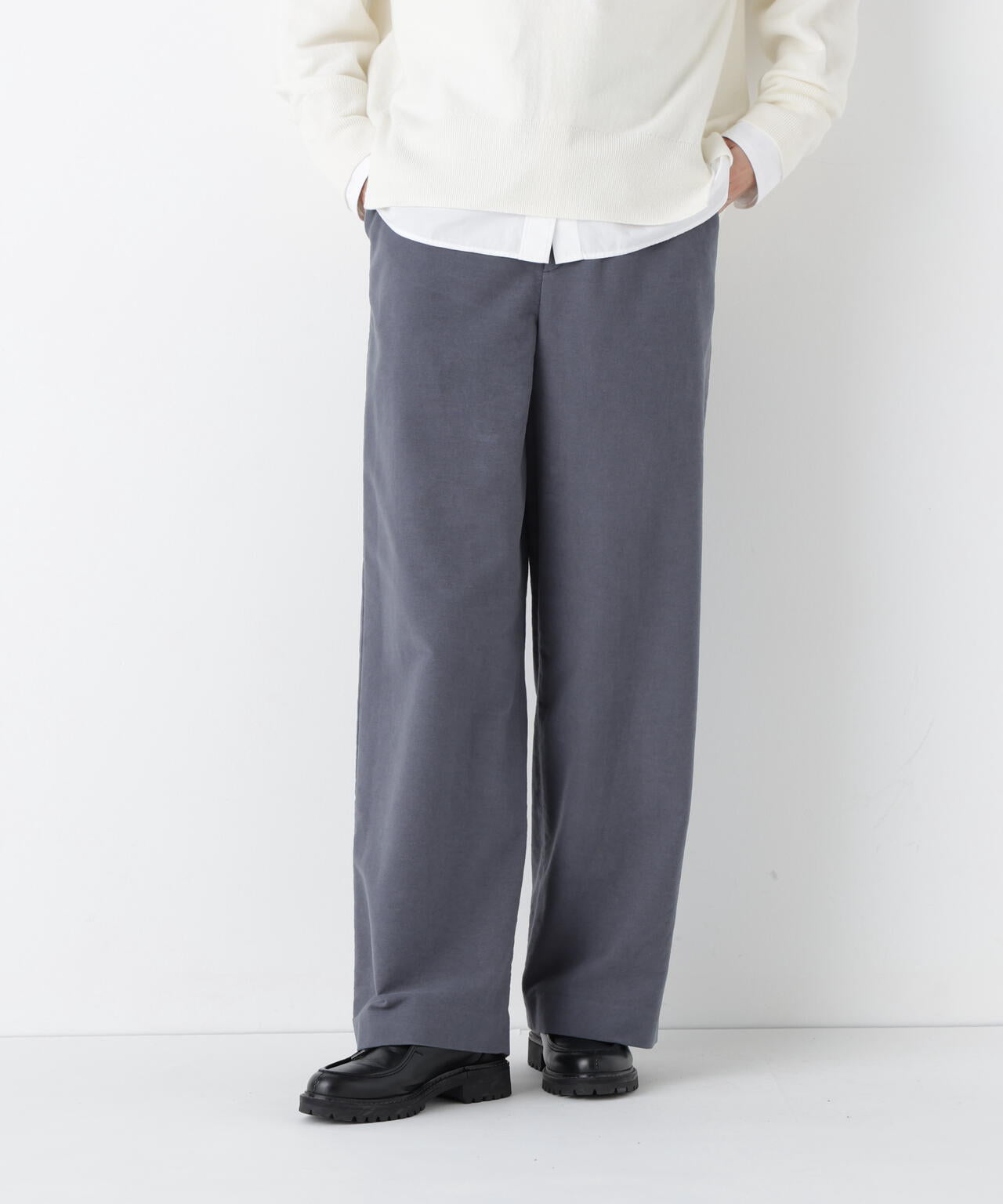 ≪マルチサイズ / 洗える≫ストレッチエアリードットコードパンツ