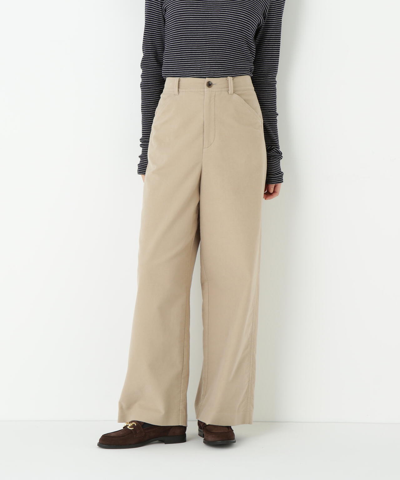 ストレッチエアリードットコードセミワイドパンツ