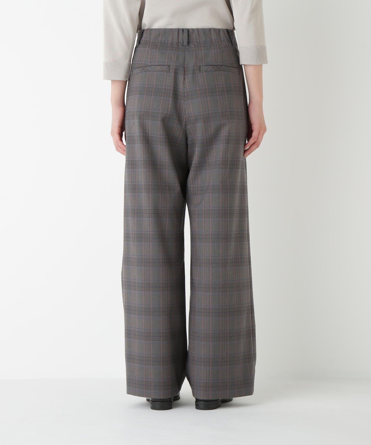 極美品 未使用？ カナダ製 wash2wear スエードレザー ストレートパンツ ◇ライトフラノセミワイドパンツ（0774230002