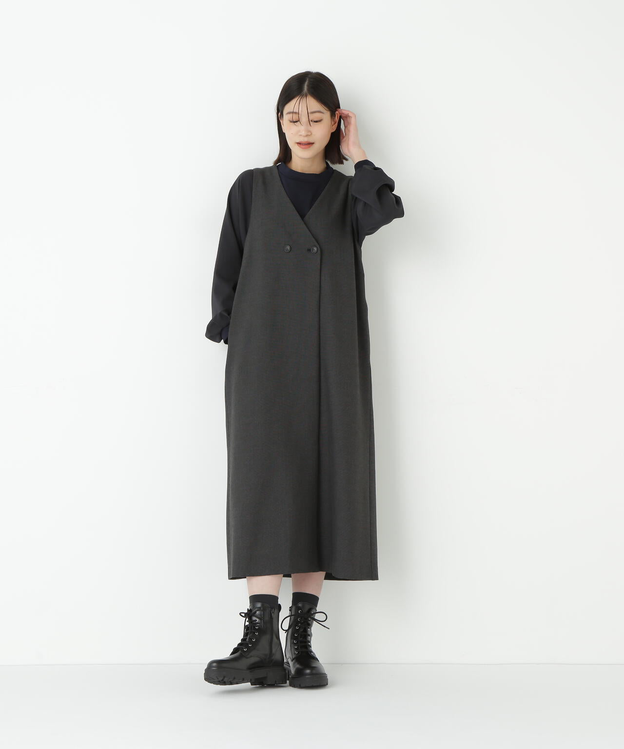 すず☆らん フリーセレクト 9.7まで TRストレッチVネックジャンスカ | human woman（ヒューマン