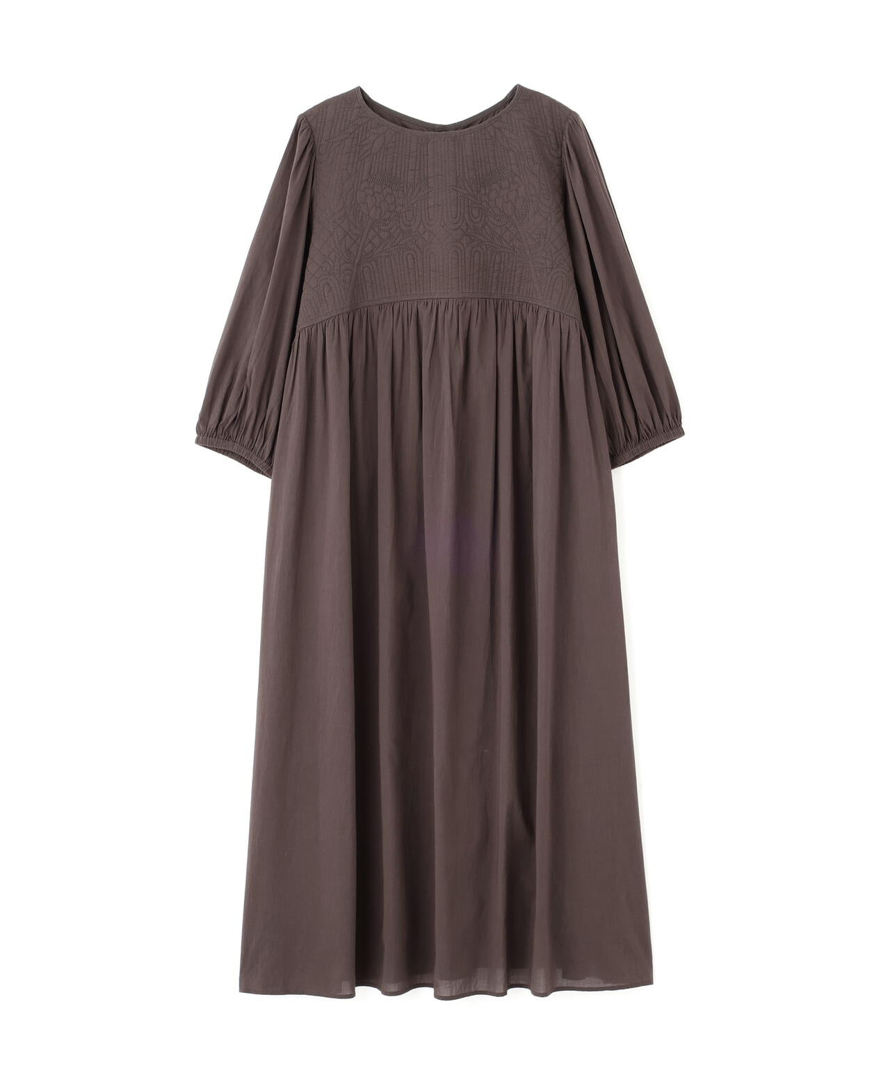 インドコットンボイルキルティングドッキングワンピース