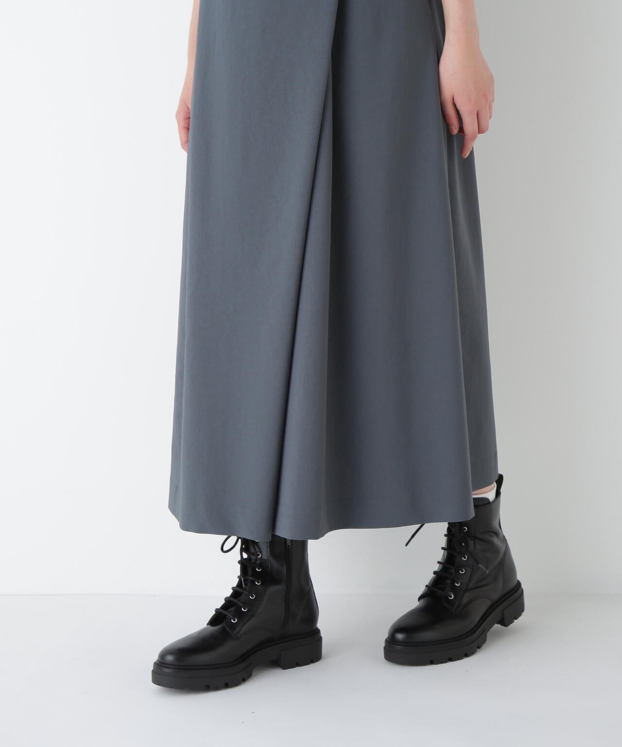 Ｔ／ＴＡツイルラップ風ノースリーブワンピース