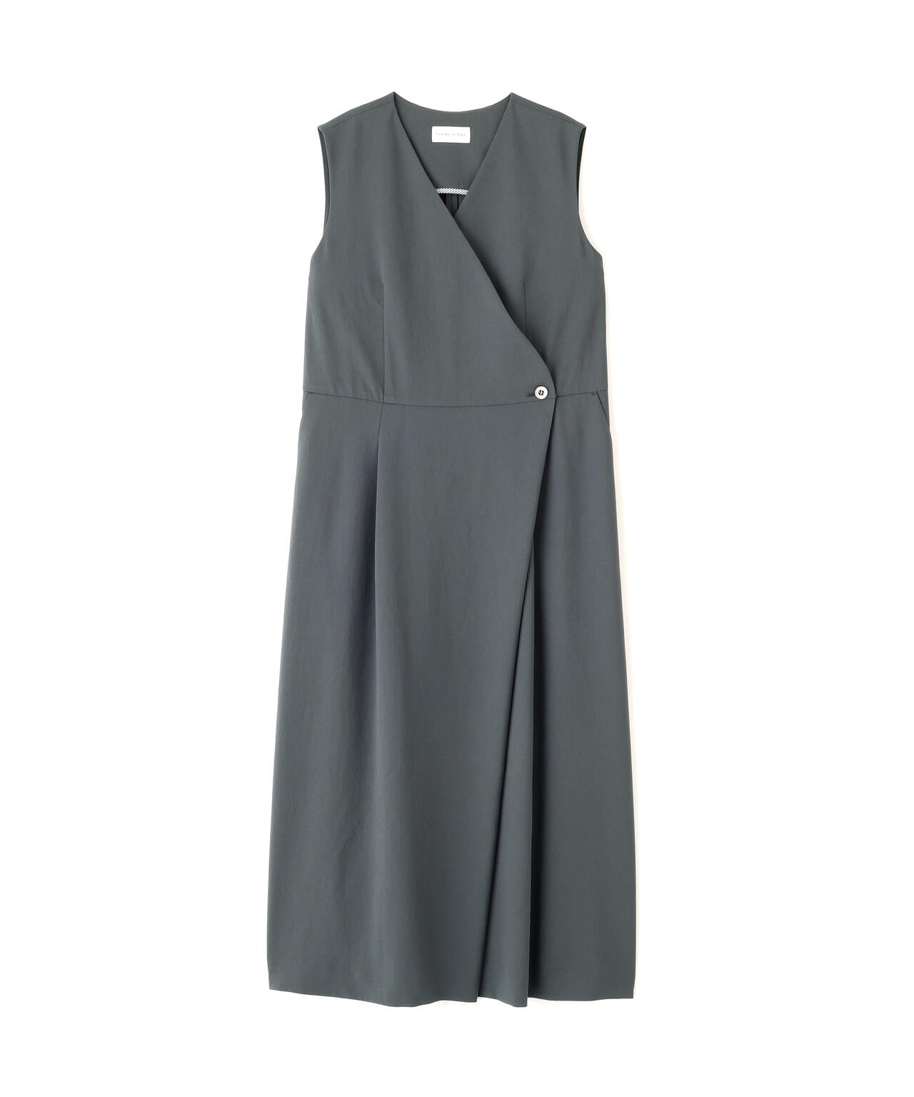 Ｔ／ＴＡツイルラップ風ノースリーブワンピース