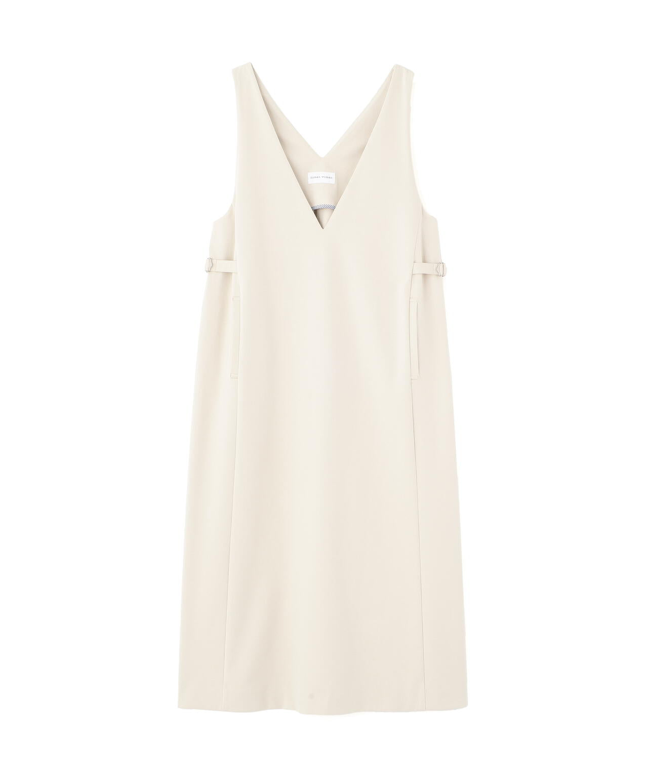 ストレッチポンチVネックジャンパースカート | human woman