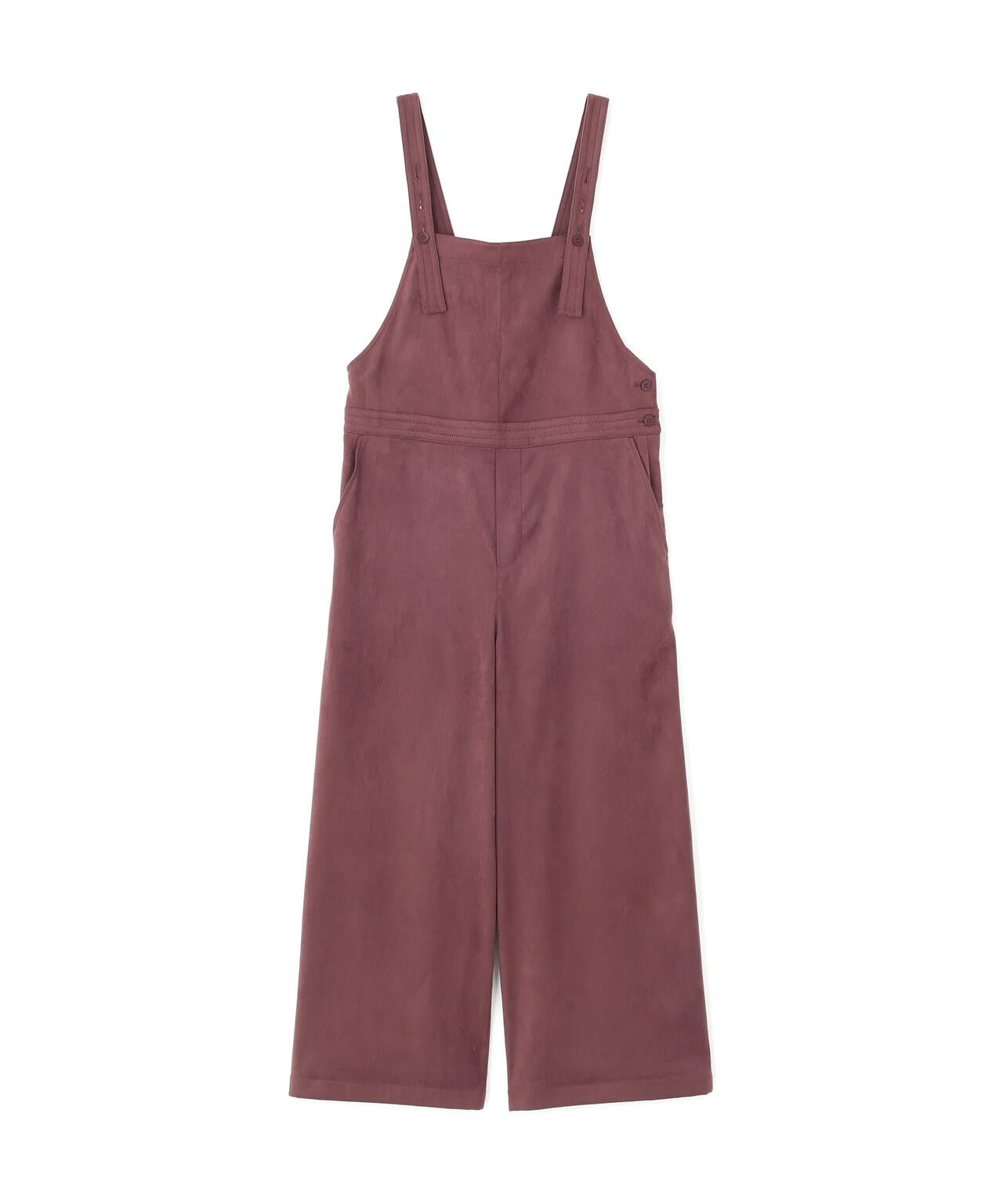 ストレッチスェードオーバーオール