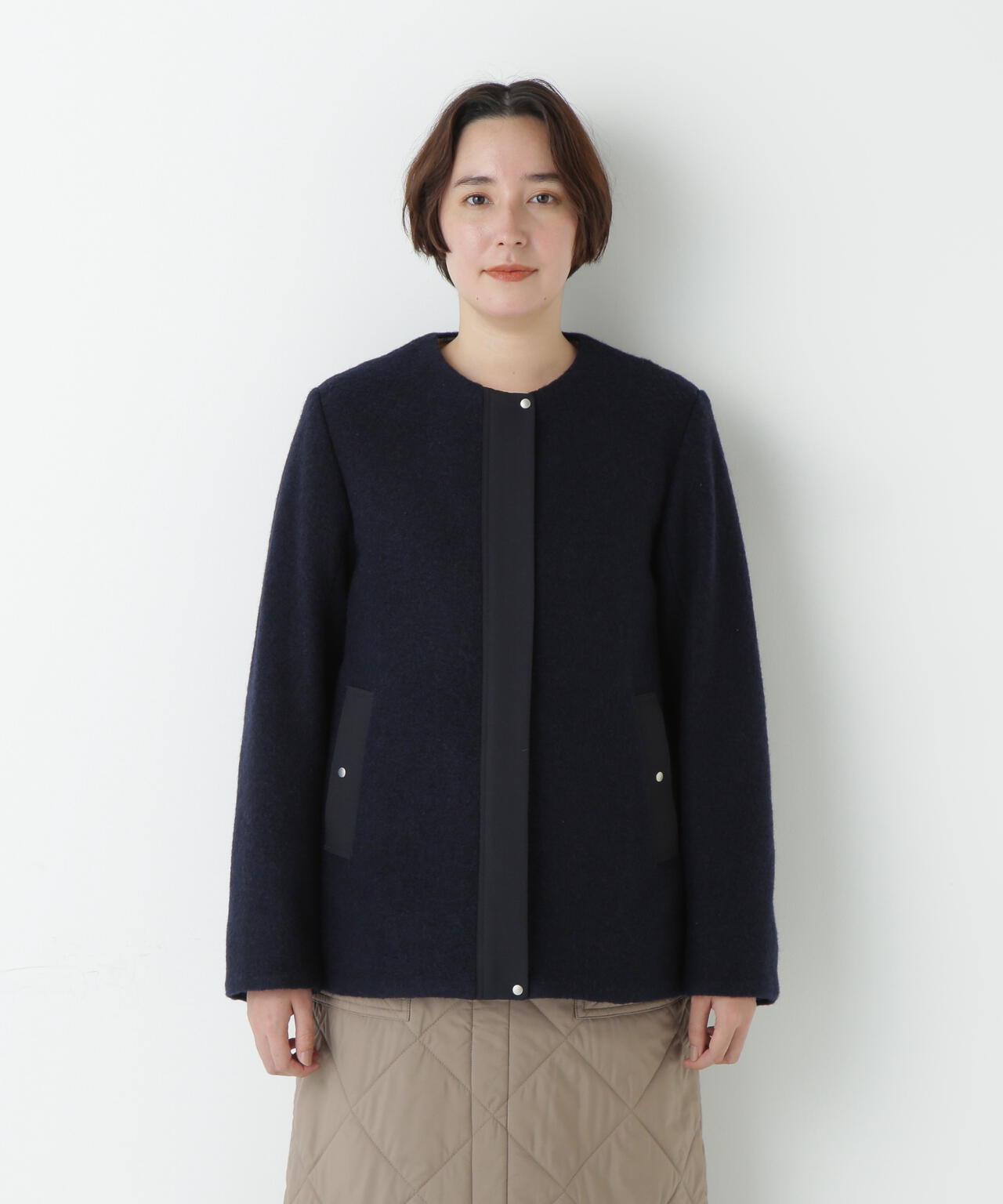 human woman スライバーブルゾン ネイビー アウター ジャケット スライバージップジャケット | human woman（ヒューマンウーマン