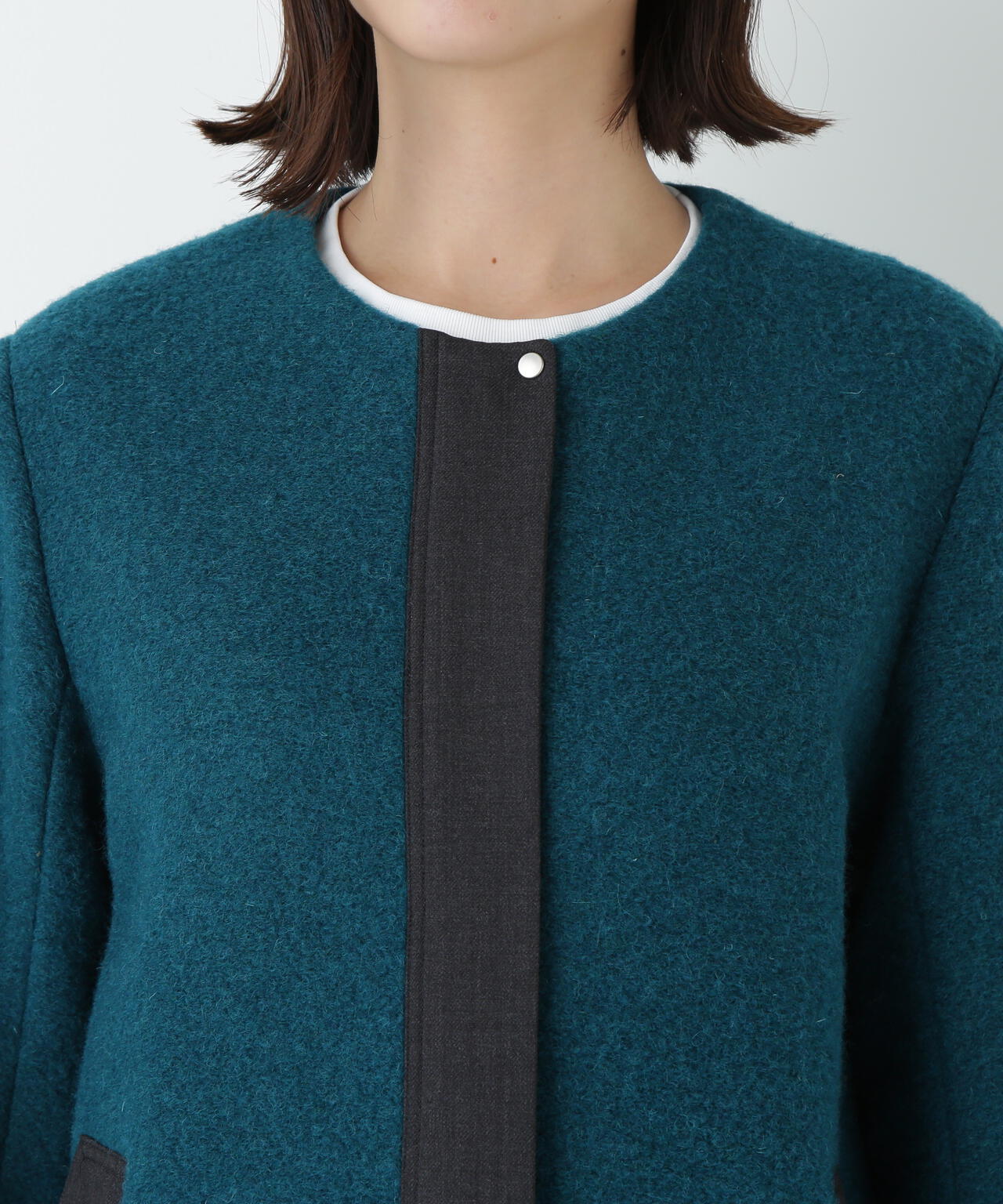 human woman スライバーブルゾン ネイビー アウター ジャケット スライバージップジャケット | human woman（ヒューマンウーマン