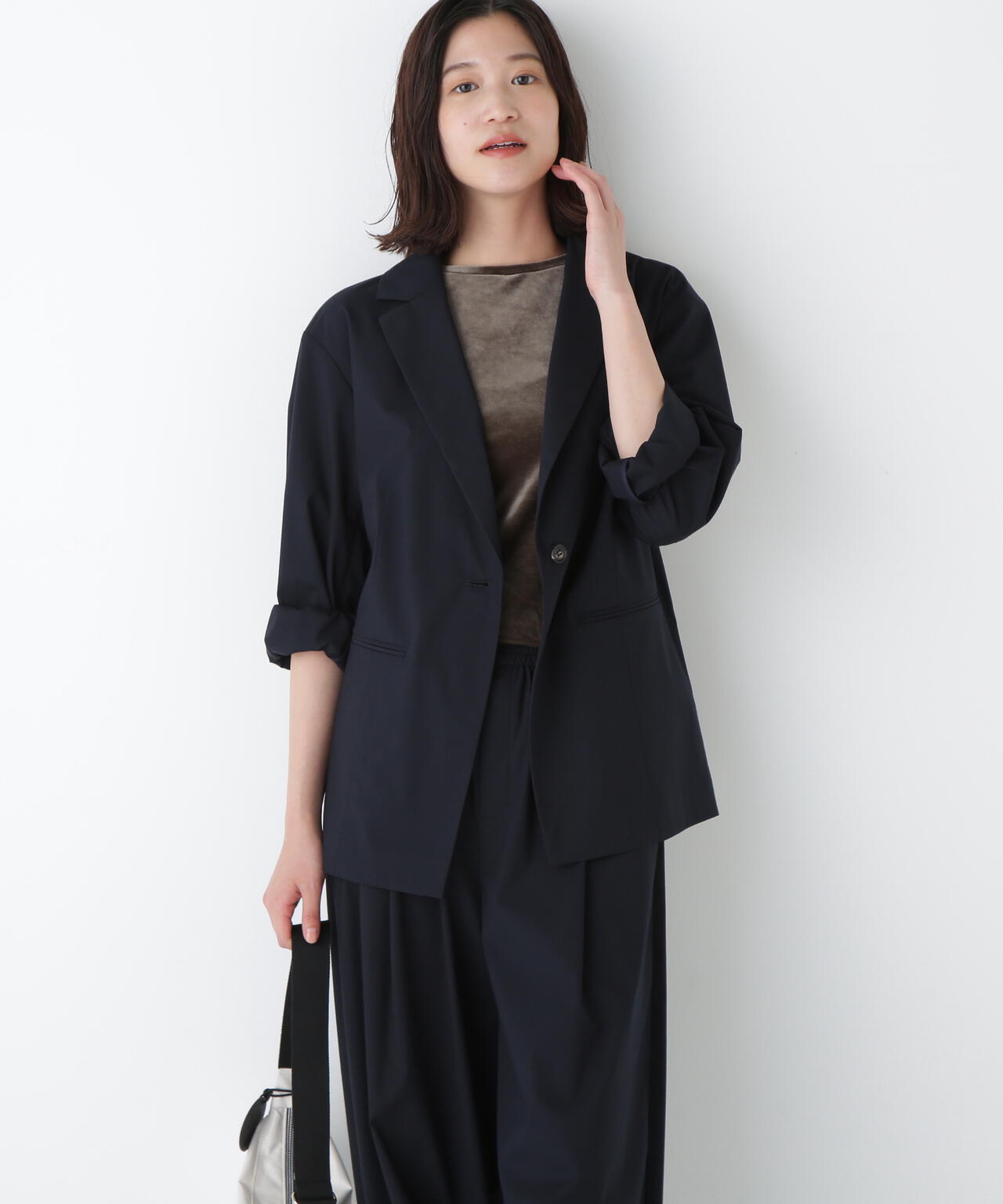 ＴＲ×ＴＣポプリンストレッチボックステーラードジャケット