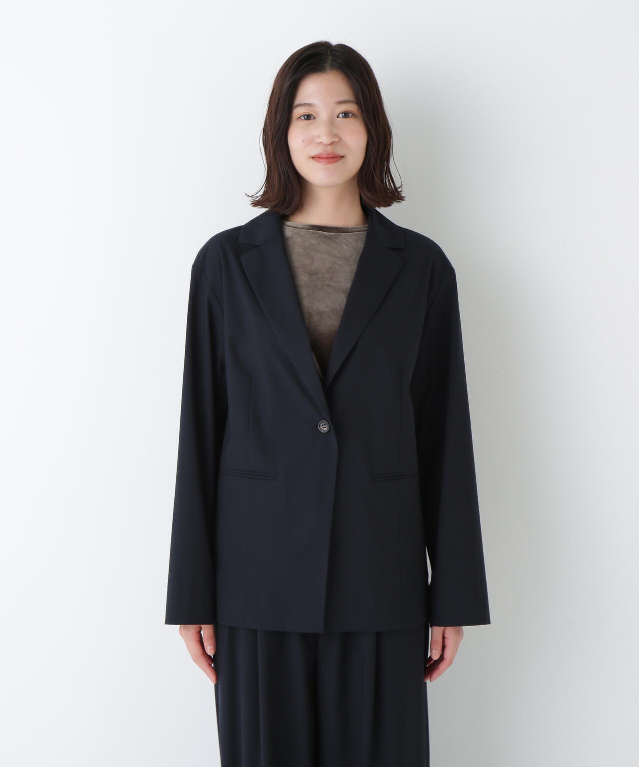 ＴＲ×ＴＣポプリンストレッチボックステーラードジャケット