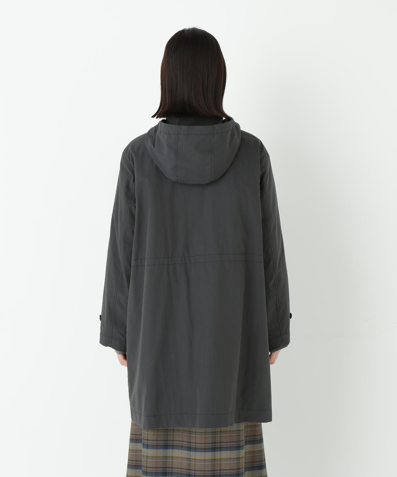 新品タグ付ヒューマンウーマン【HUMAN WOMAN】ウールコート(M) ◇ウールナイロンオックスステンカラーコート