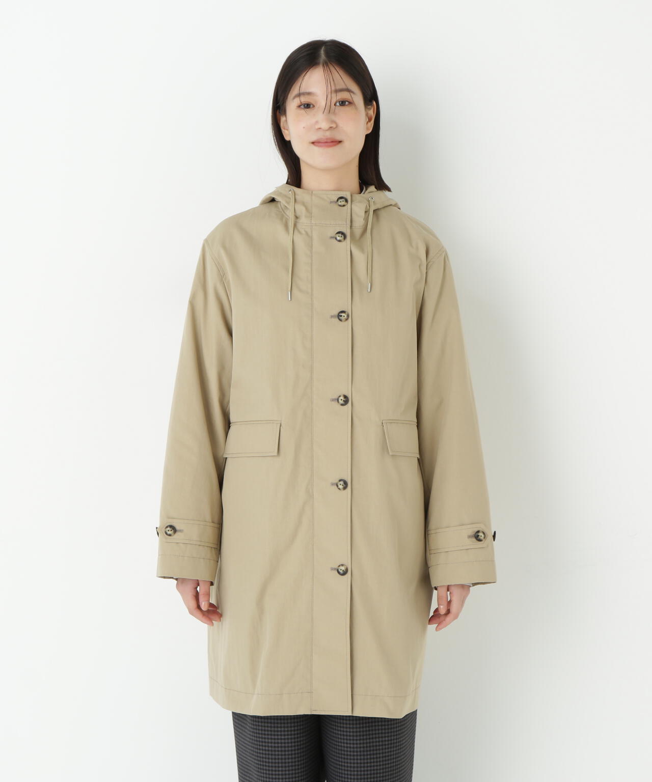 ヒューマンウーマンコート ノーカラースプリングコート | human woman（ヒューマンウーマン