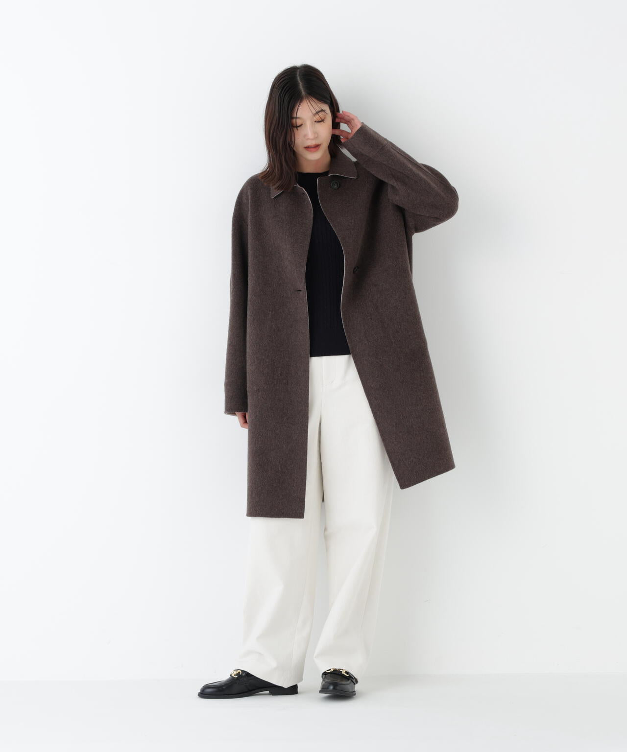 ≪2WAY≫リバーシブルステンカラーリバーコート | human woman