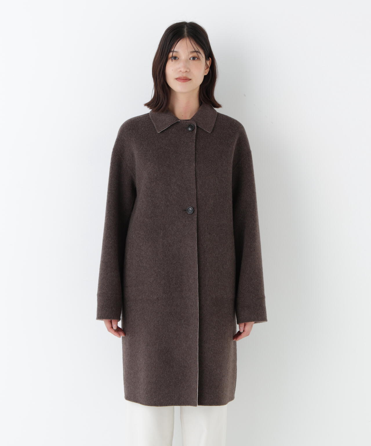 ヒューマンウーマンコート リバーシブルステンカラーリバーコート | human woman