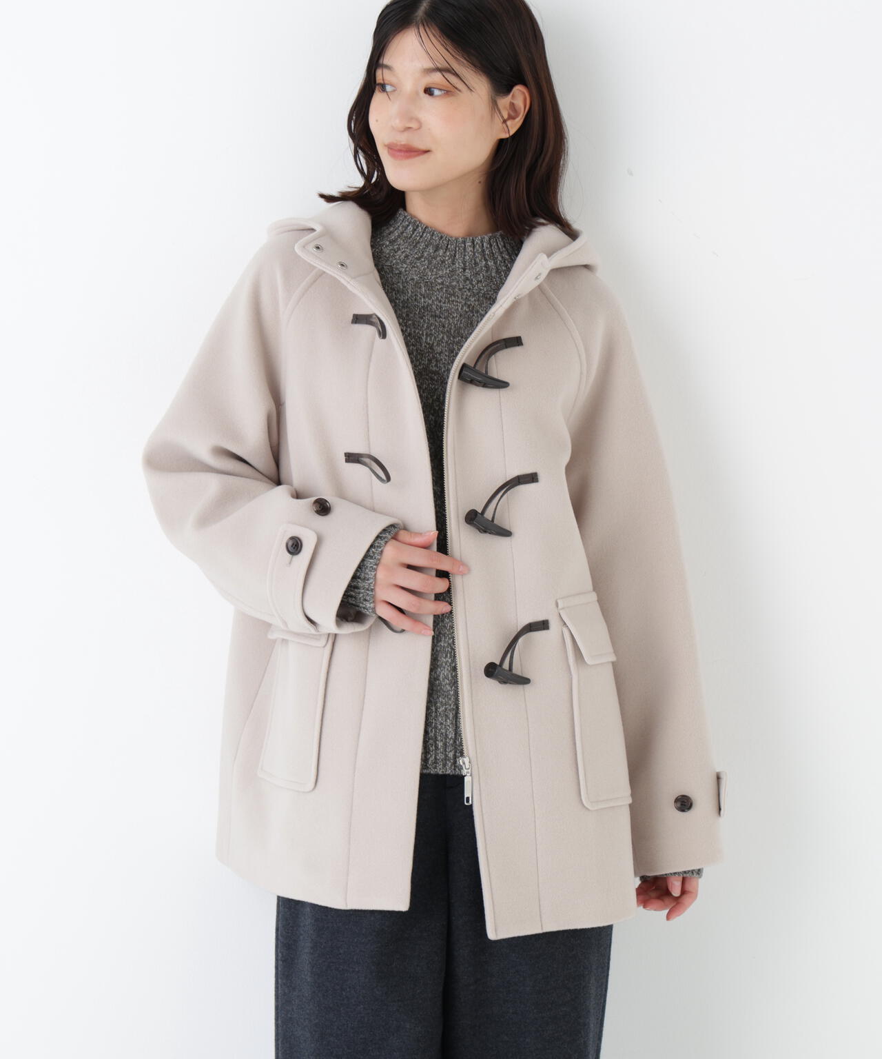 モッサミドルダッフルコート