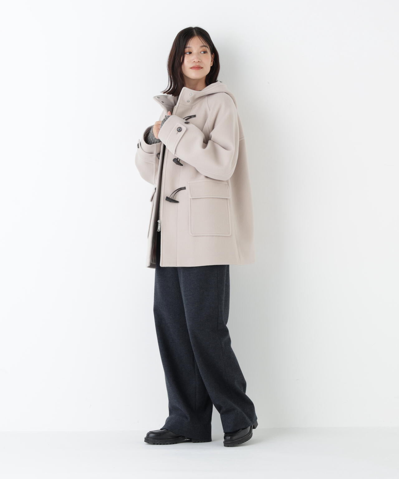 モッサミドルダッフルコート | human woman（ヒューマンウーマン