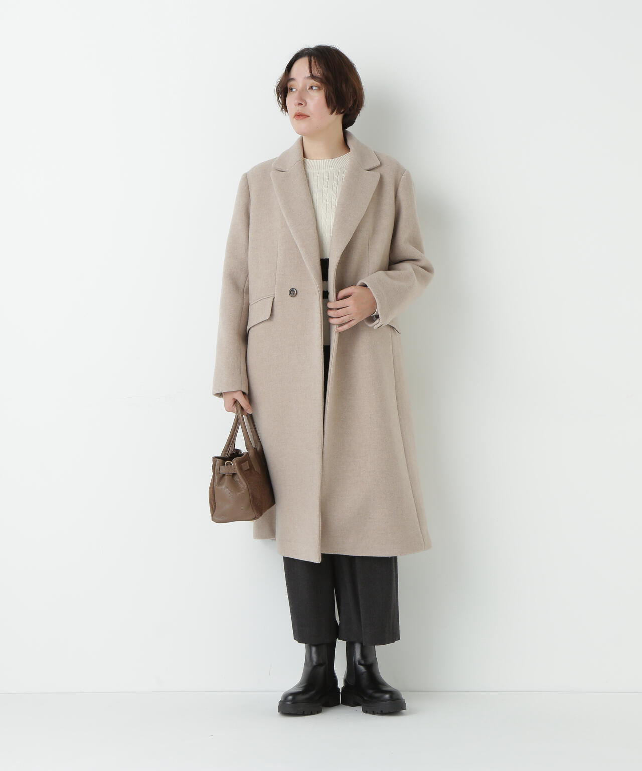 ウールモッサダブルチェスターコート