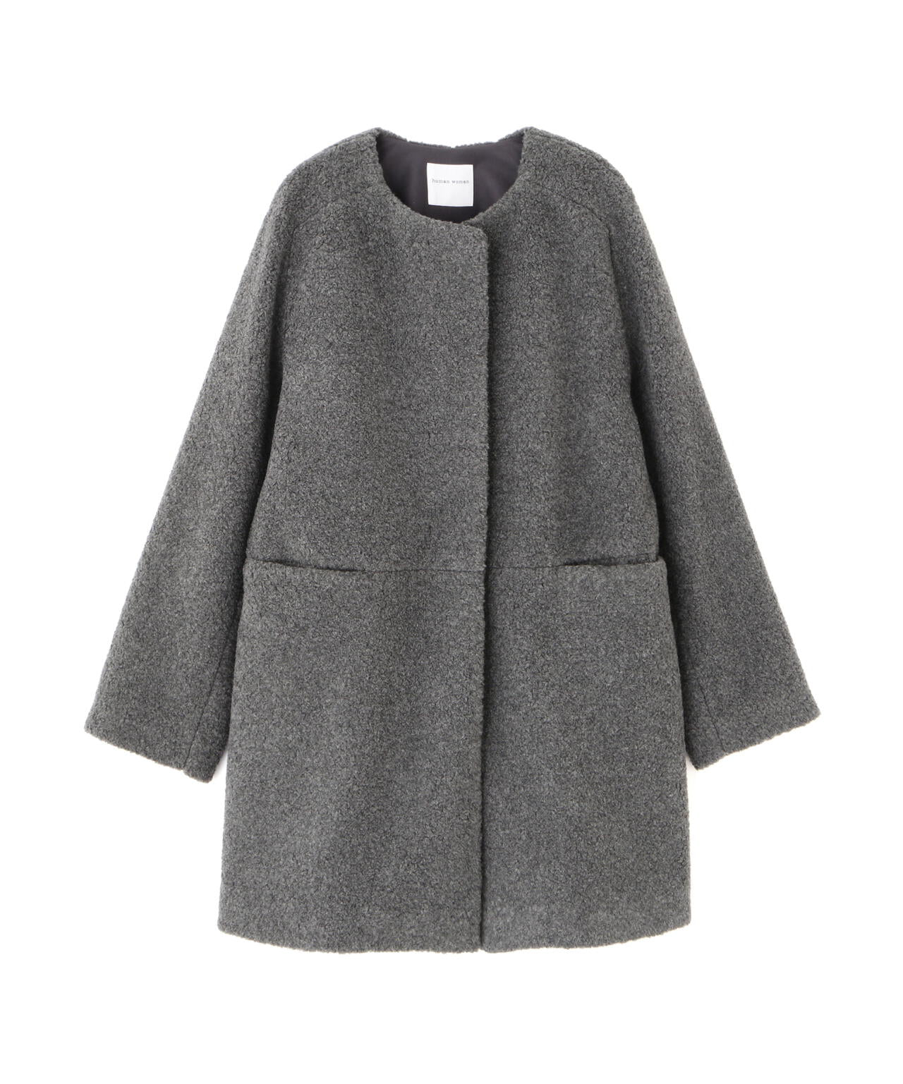 ボアノーカラーコート | human woman（ヒューマンウーマン） ｜【公式