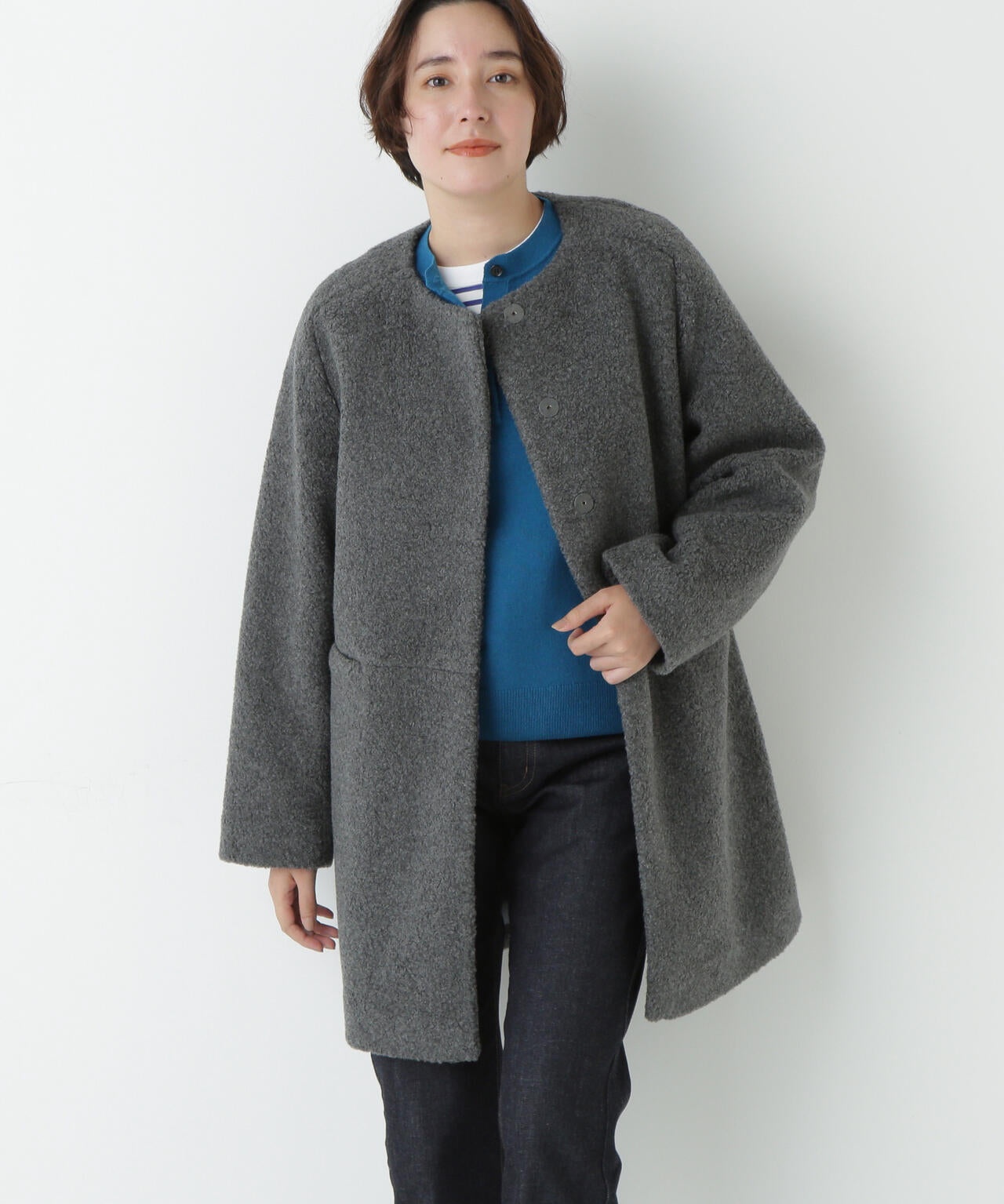 ボアノーカラーコート | human woman（ヒューマンウーマン） ｜【公式