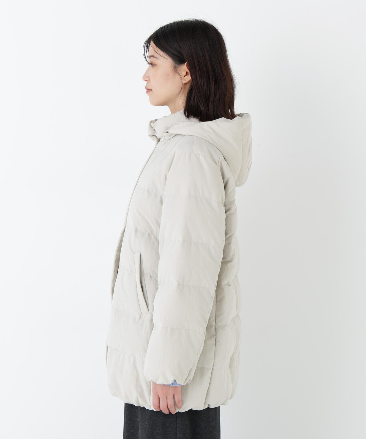 ≪フード取り外し可能≫フーディースタンドカラー２ｗａｙダウンコート