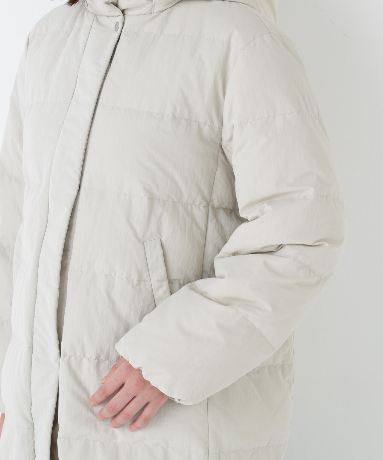 ≪フード取り外し可能≫フーディースタンドカラー２ｗａｙダウンコート