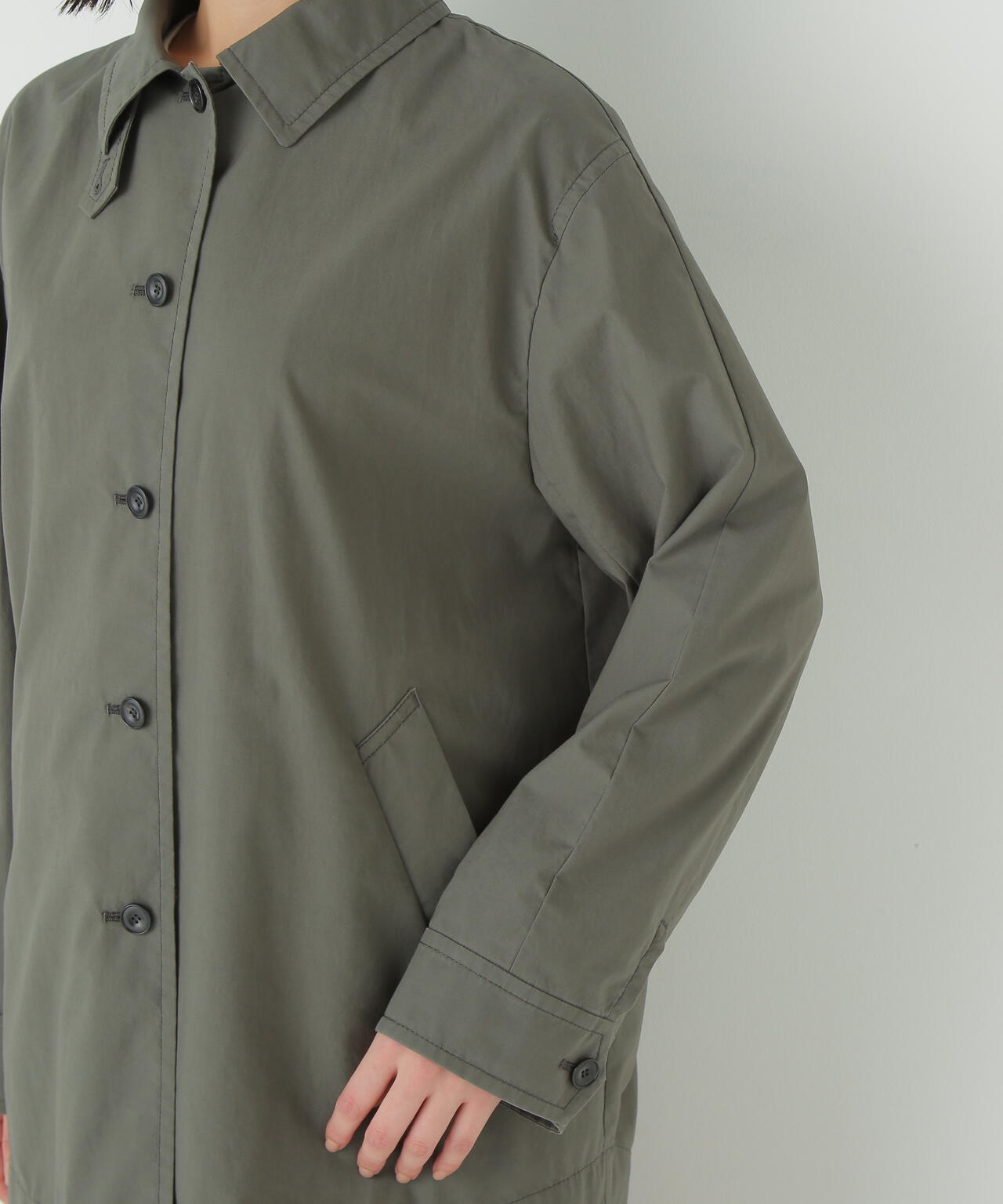 ステンカラーシャツコート