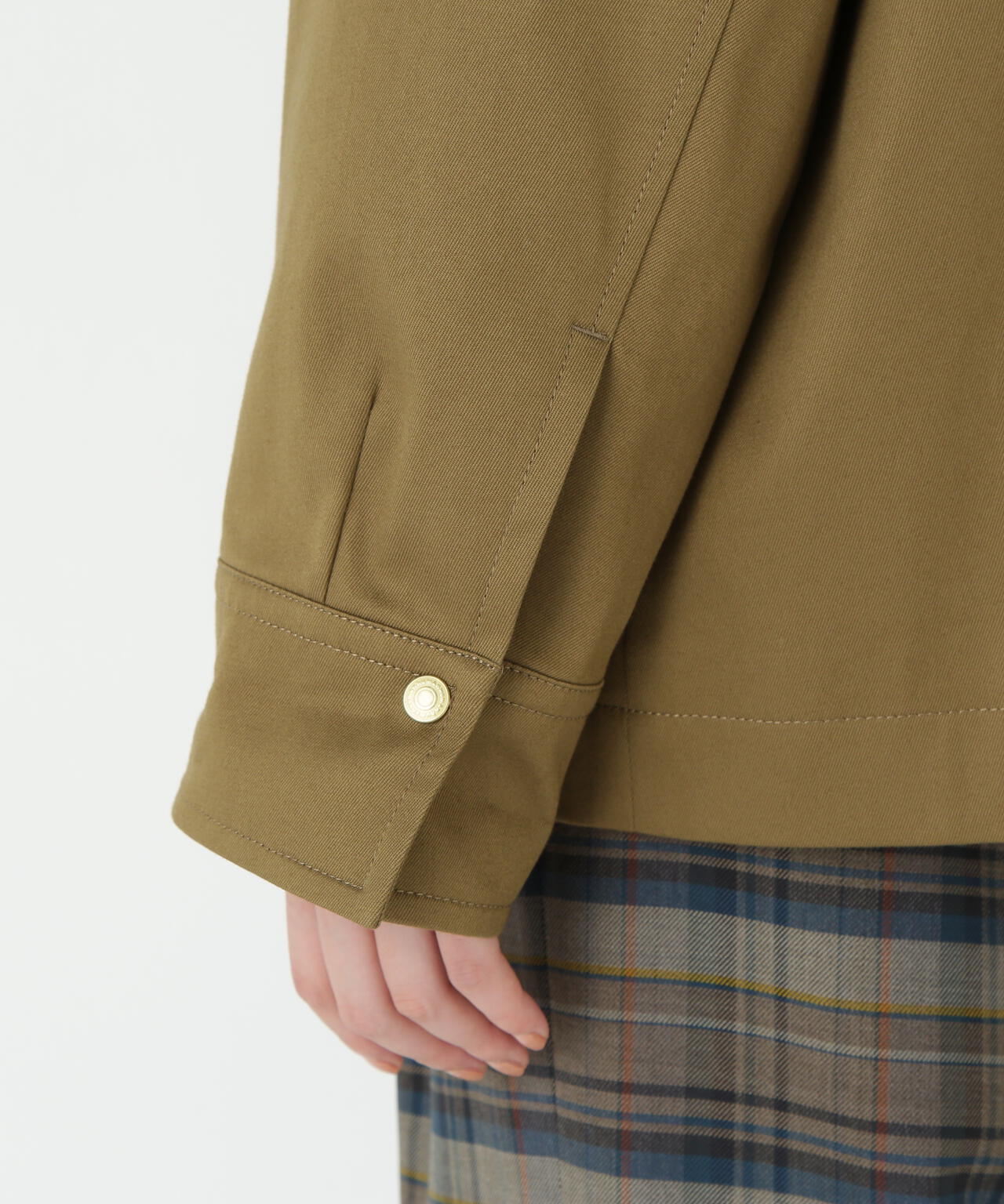 コットンツイルストレッチブルゾン