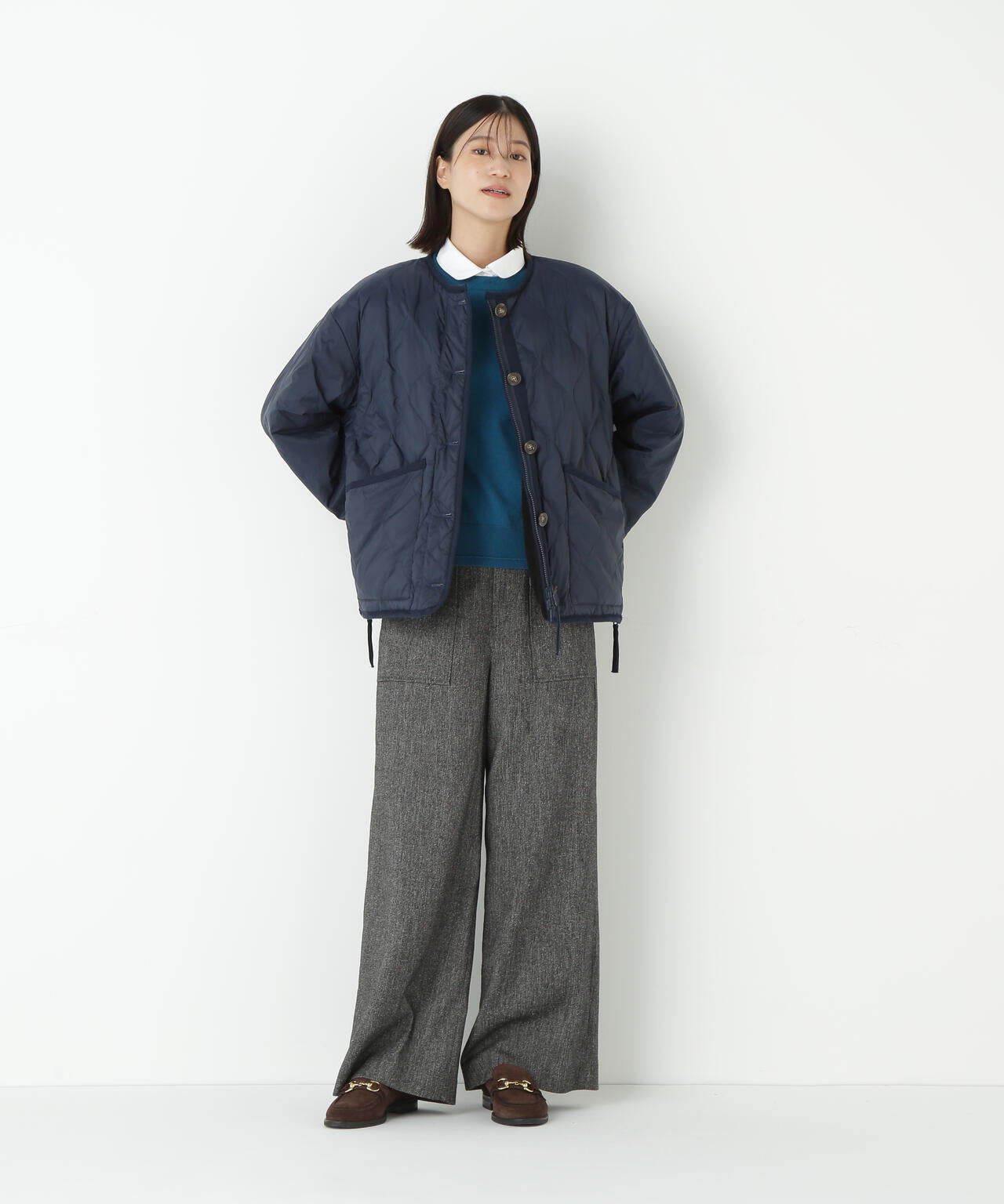 ≪TAIONコラボ≫リバーシブルボアダウンブルゾン | human woman