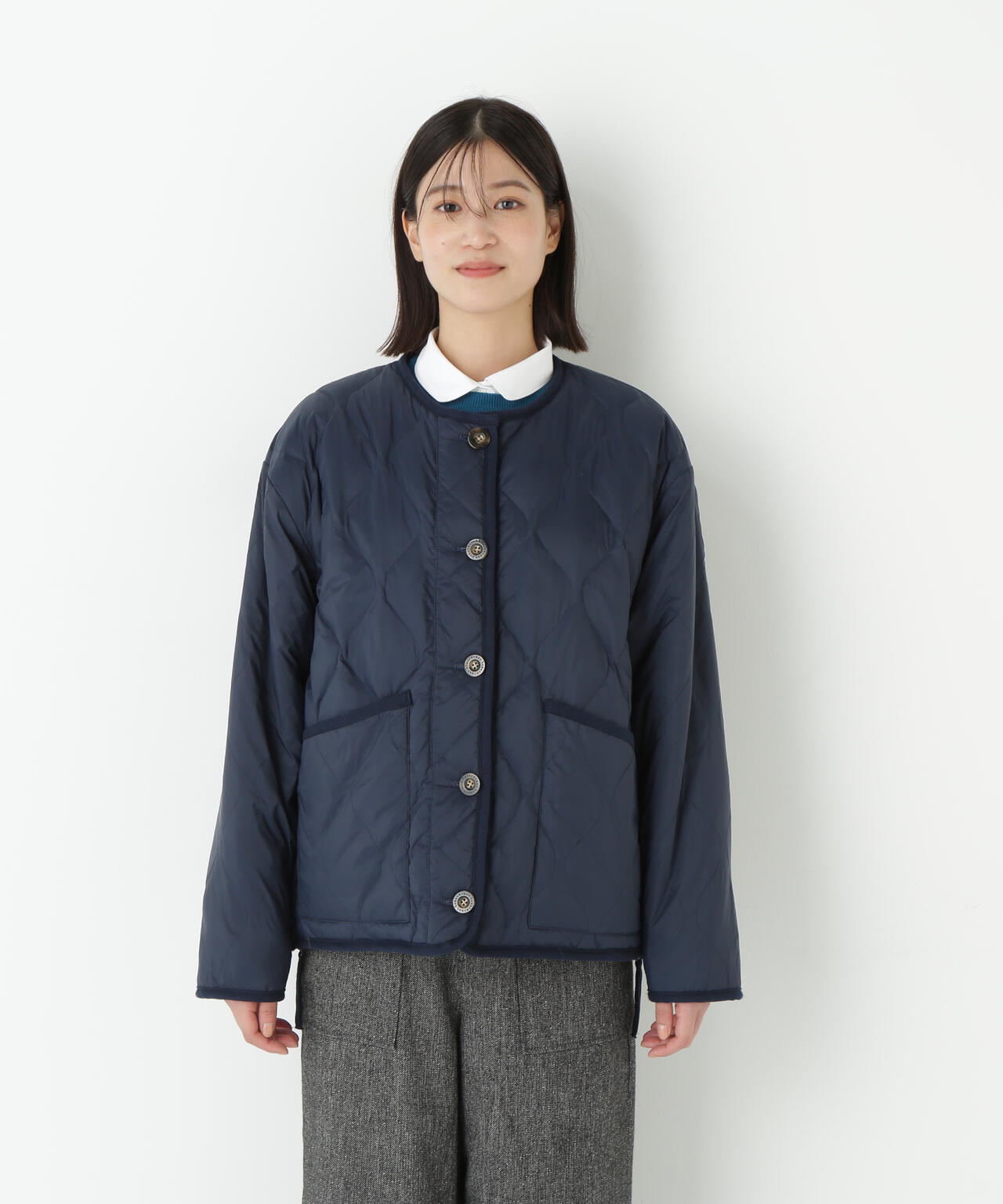 ≪TAIONコラボ≫リバーシブルボアダウンブルゾン | human woman