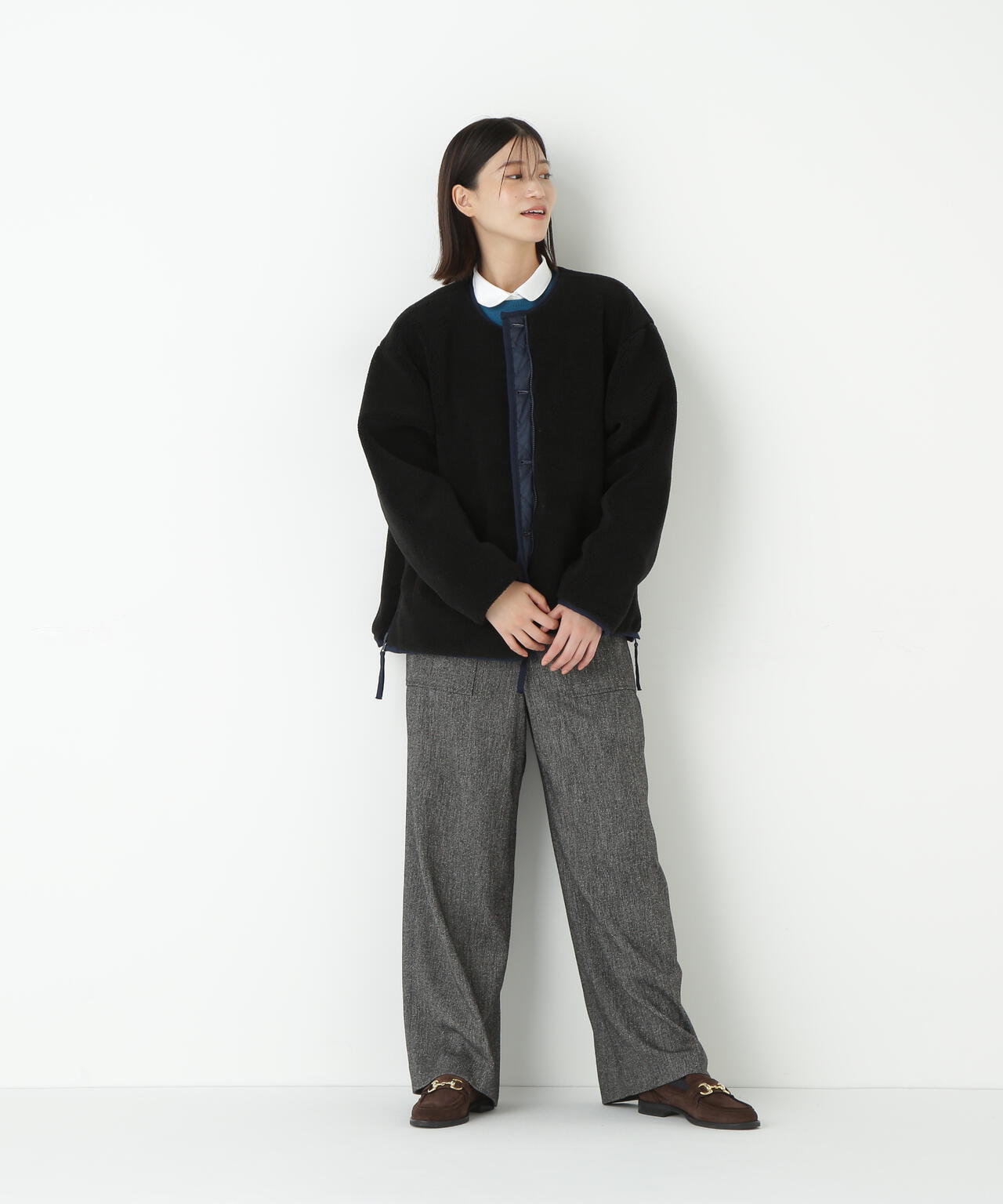 ≪TAIONコラボ≫リバーシブルボアダウンブルゾン | human woman