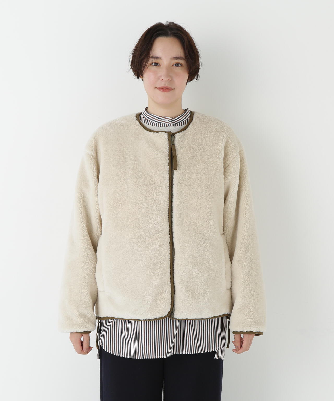 ≪ＴＡＩＯＮコラボ≫リバーシブルボアダウンブルゾン