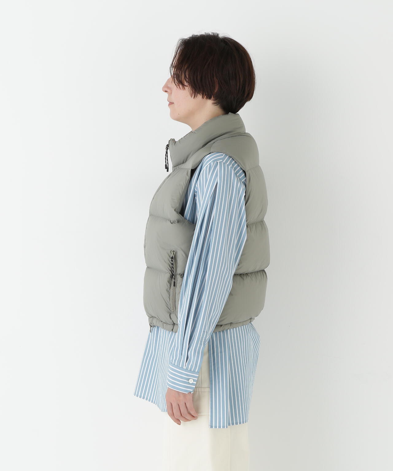 ≪TAIONコラボ≫ボリュームスタンドダウンベスト | human woman
