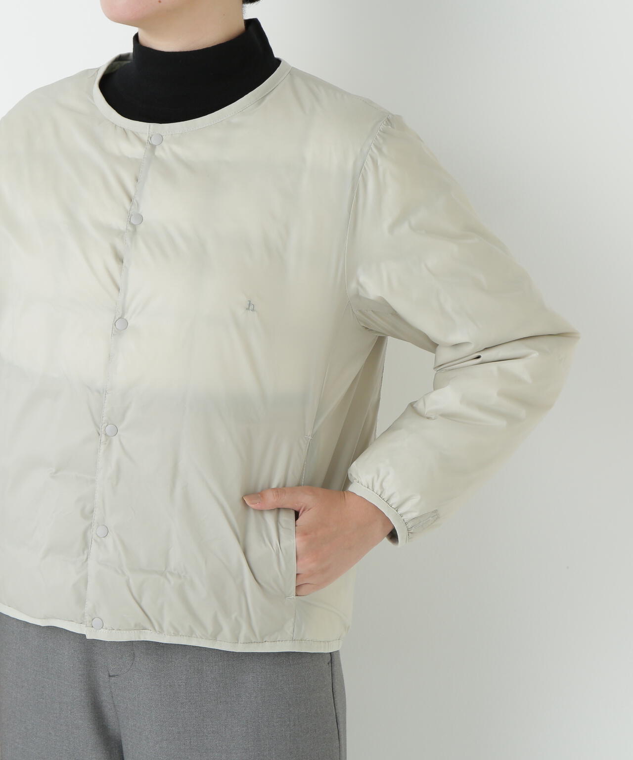 ≪WEB限定カラーあり / ＴＡＩＯＮコラボ≫リバーシブルクルーネックダウンブルゾン