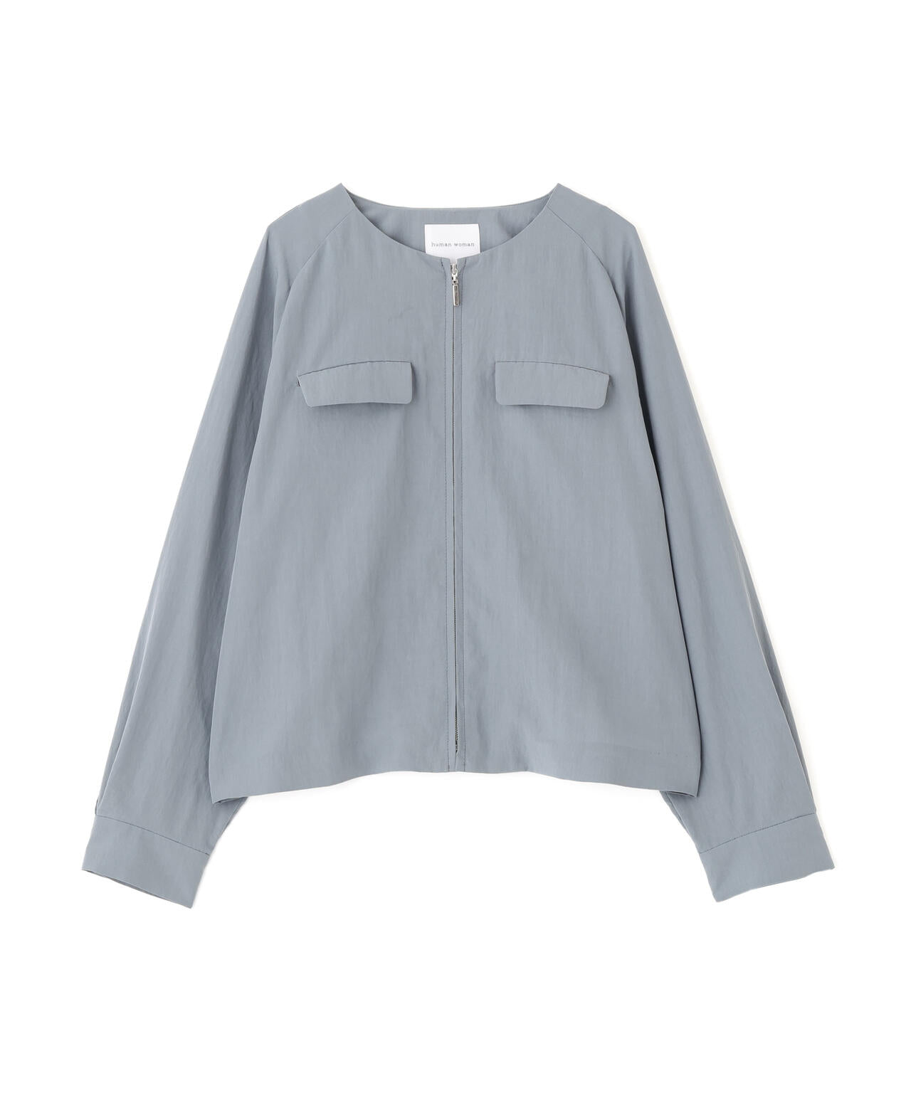 クルーネックショートブルゾン