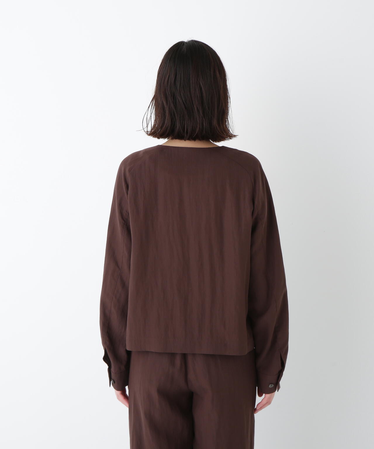 クルーネックショートブルゾン